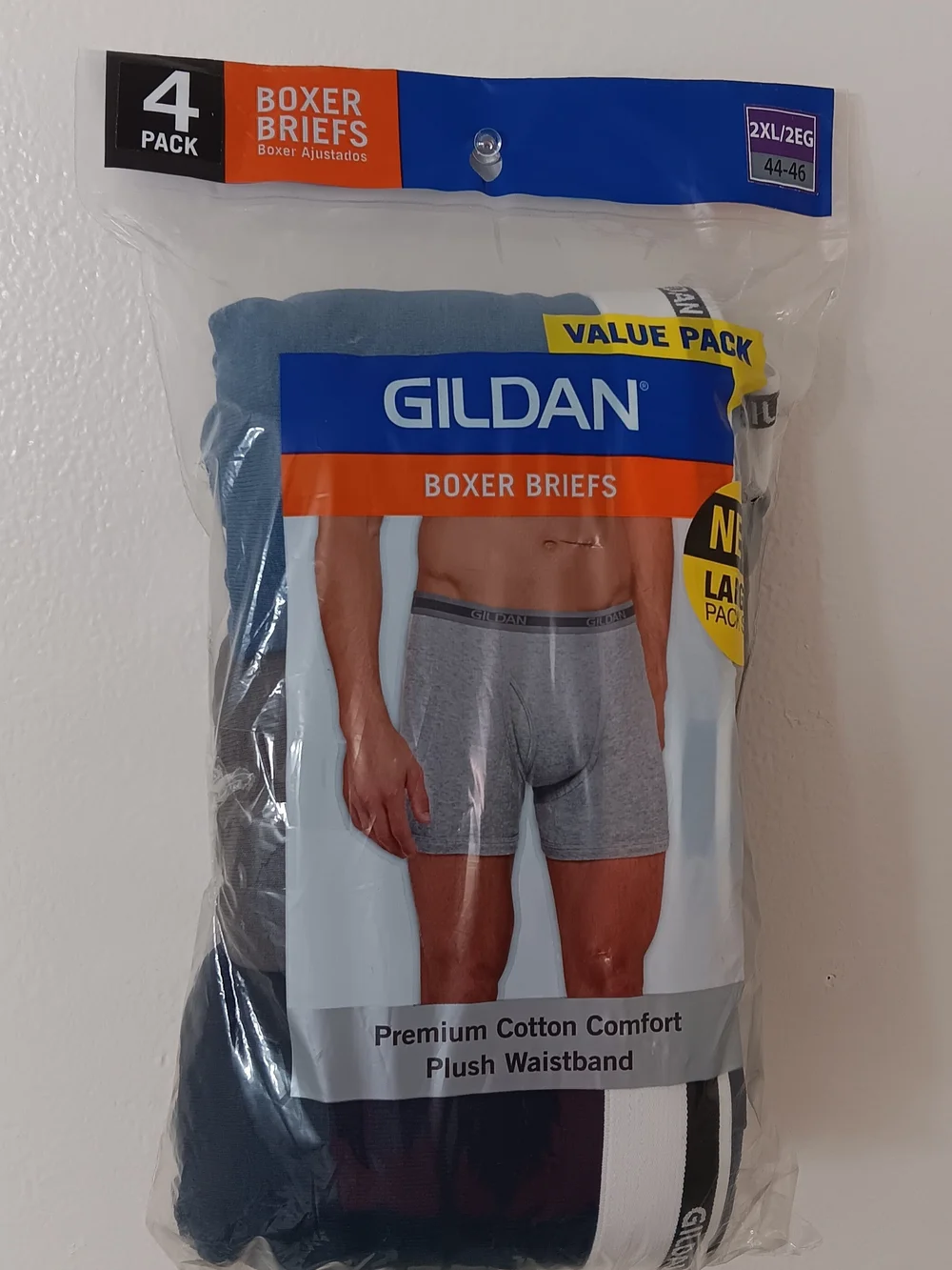 New Gildan Men's Boxer Briefs - Grey (4-Pack) 2XL
